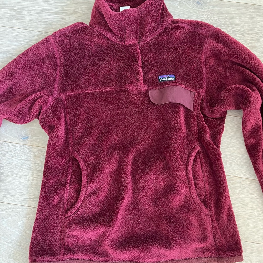 Patagonia Re-Tool Snap-T Pullover in Chicory Red - Picture 4 of 4